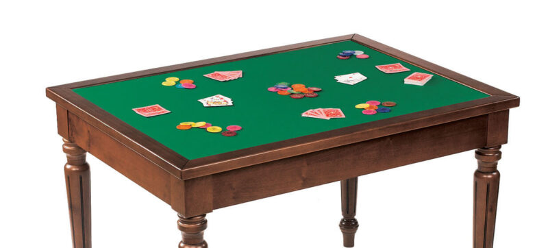 Dal Negro Rectangular Gaming Table - Baize Playing Surface