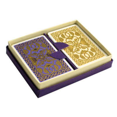 Emporium Premium Quality Playing Cards – Purple and Vanilla
