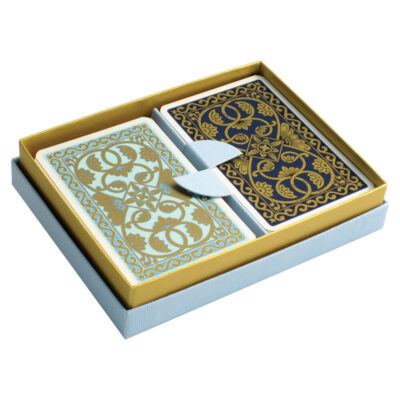 Emporium Playing Cards – Petrol Blue and Duck Egg