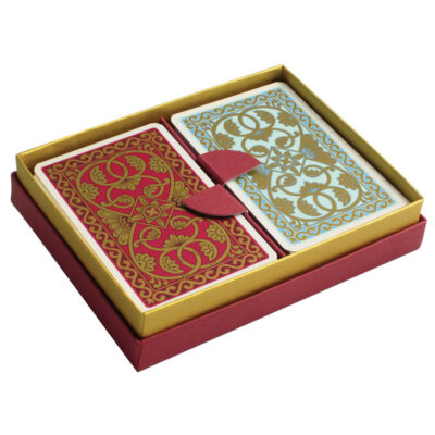 Emporium Playing Cards – Pink and Duck Egg Blue