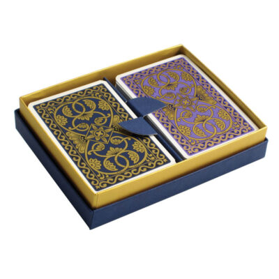 Emporium Playing Cards – Petrol Blue and Purple
