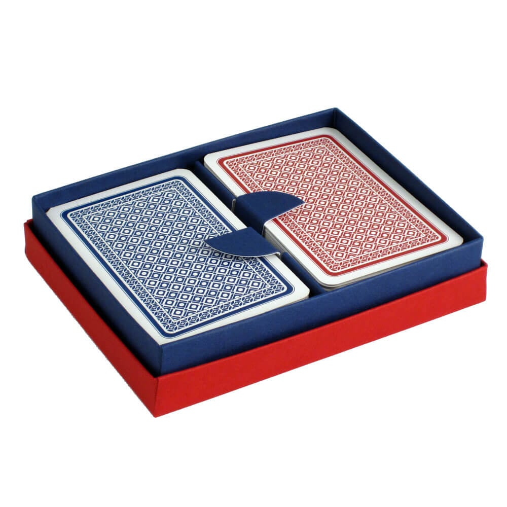 Simon Lucas 330 Premium Quality Playing Cards 12 Decks Red and Blue