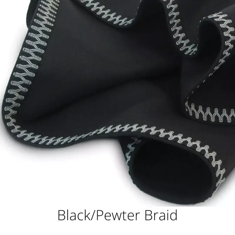 black with pewter braid free cloth offer
