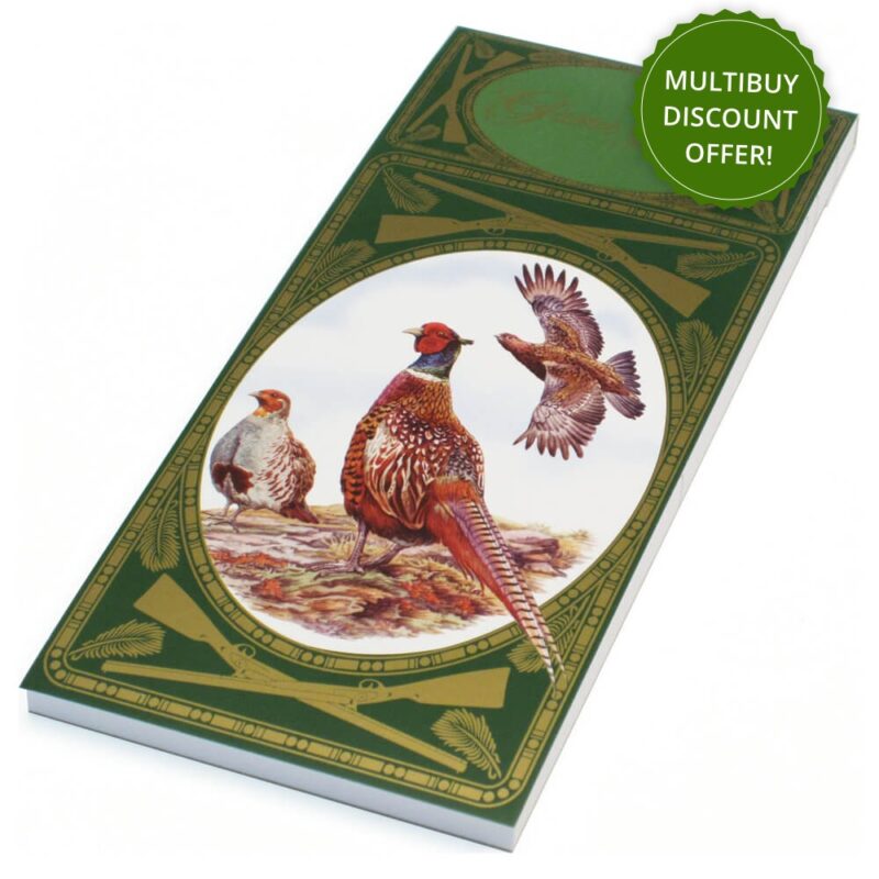 Simon Lucas Bridge Score Pad - Game Birds