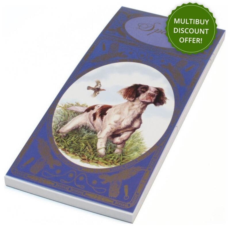 Simon Lucas Bridge Score Pad - Springer Spaniel