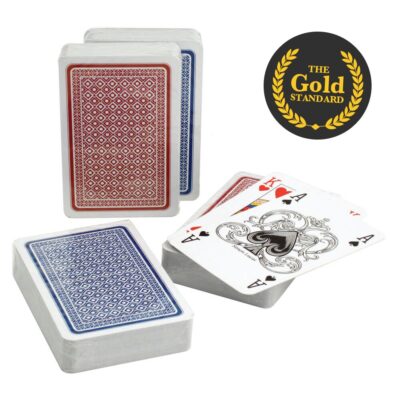 Premium Quality ‘330’ Playing Cards – Red/Blue Pairs