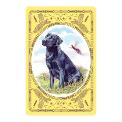 Black Labrador Playing Cards