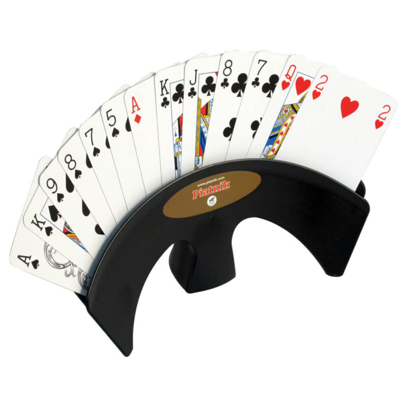 Deluxe Table Playing Card Holder - Black
