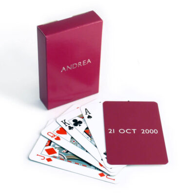 Luxury Personalised Playing Cards, Single Pack