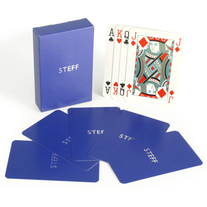 Luxury Personalised Playing Cards - Purple with Personalisation