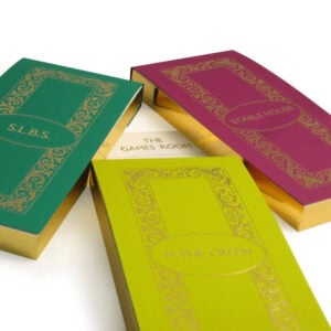 Gilt Edged Luxury Personalised Score Cards - Atlantic, Absythe and Damson with Gold Gilding