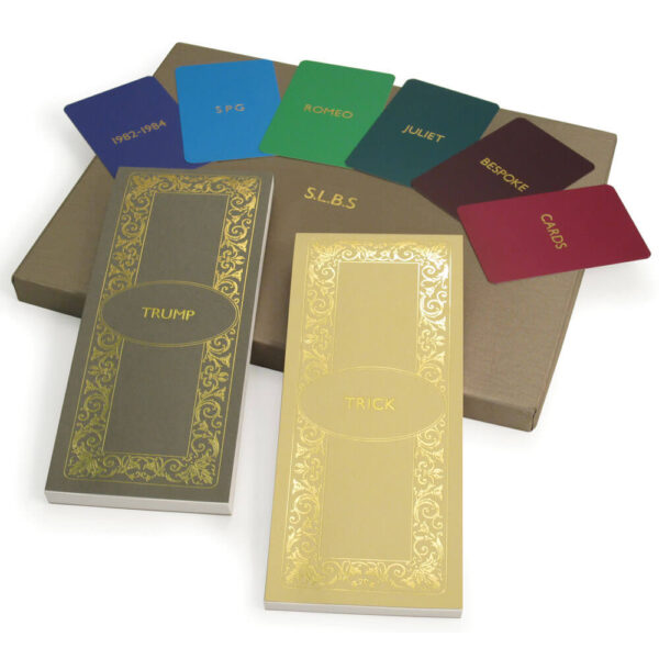Luxury Personalised Bridge Gift Set - Choice of 6 Card Colours