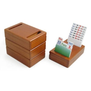 Wooden Bridge Bidding Boxes with Cherry Lacquer