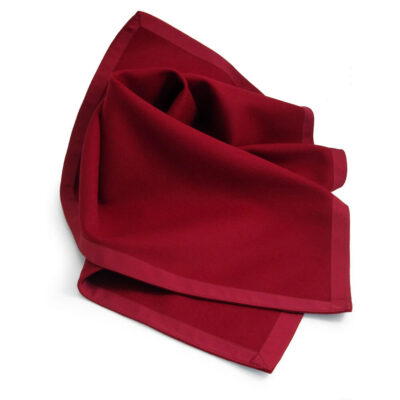 Burgundy Baize Bridge Cloth – Burgundy Petersham Edging