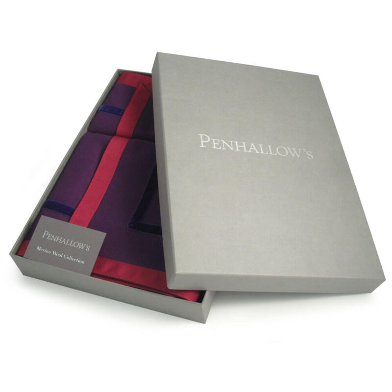 Penhallow's Bridge Cloth - Heather and Campion Colourway in a Handmade Presentation Box