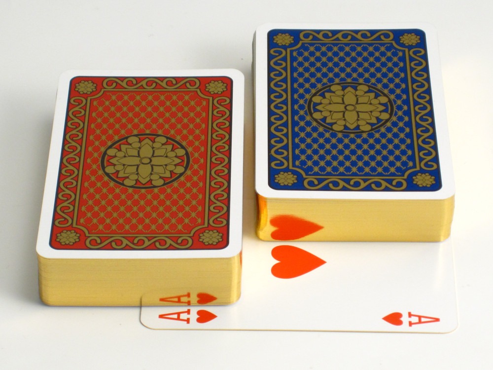 Luxury Playing Cards with Gilt Edges