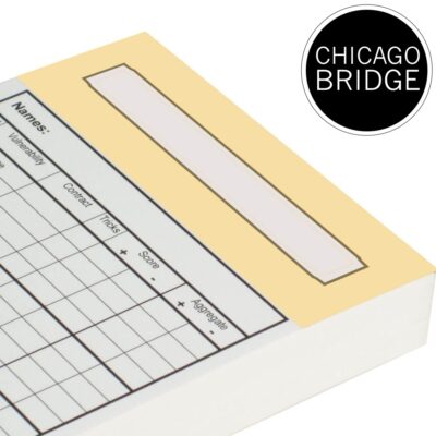 Replacement Chicago Bridge Score Cards – Vanilla Trim