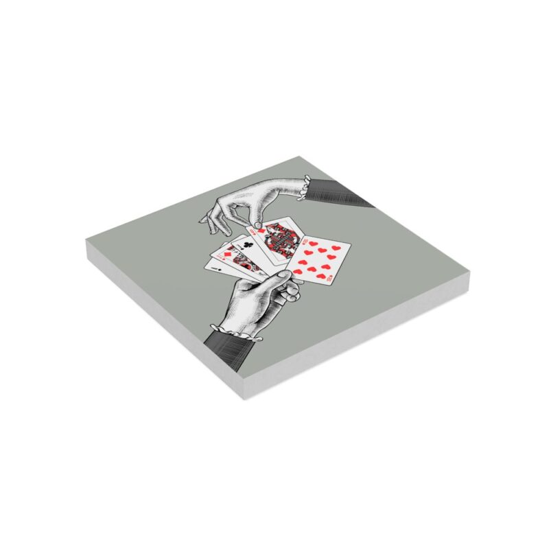 Square Paper Notepad Queen of Diamonds