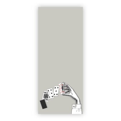 Plain Paper Notepad Long – 52 Card Pick Up