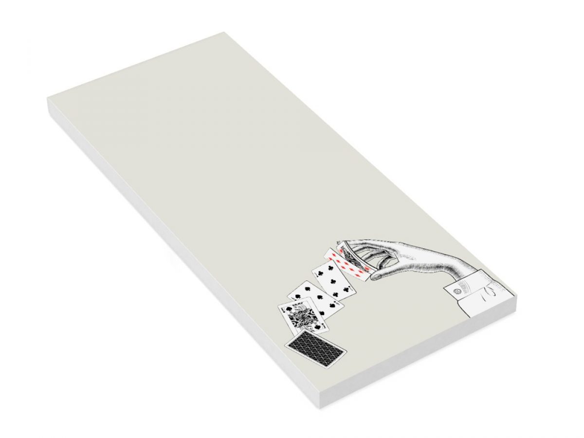 Plain Paper Notepad Long 52 Card Pick Up Simon Lucas Bridge Supplie