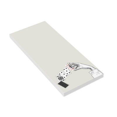 Plain Paper Notepad Long – 52 Card Pick Up