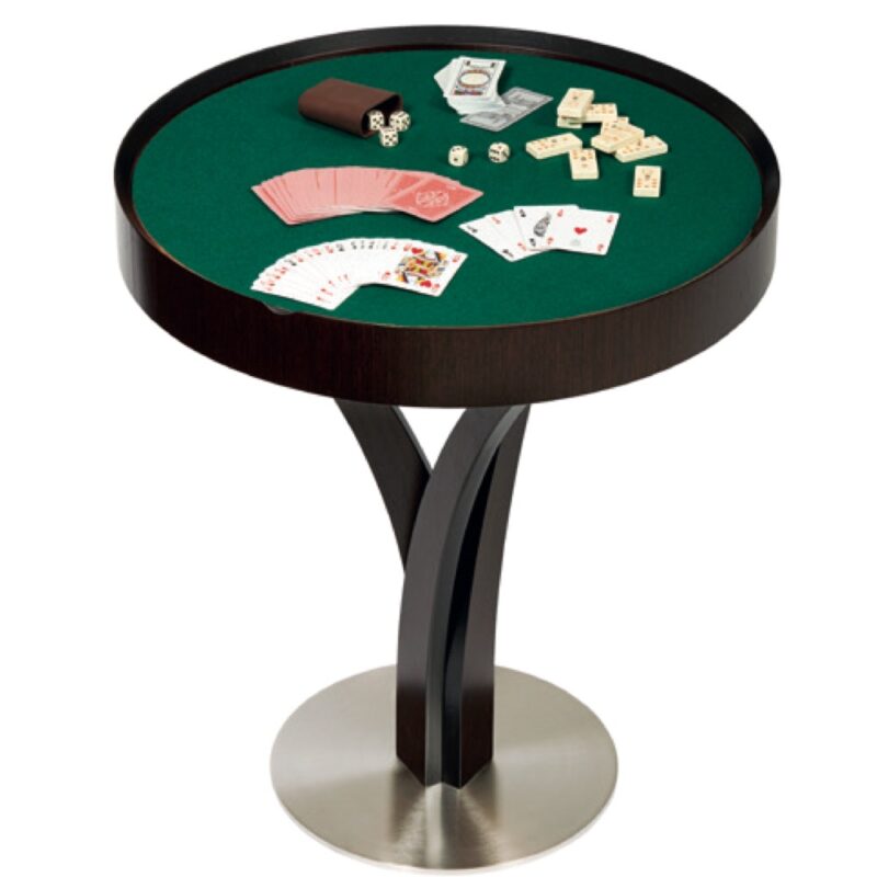 dal negro gorgone games table with playing cards and dice