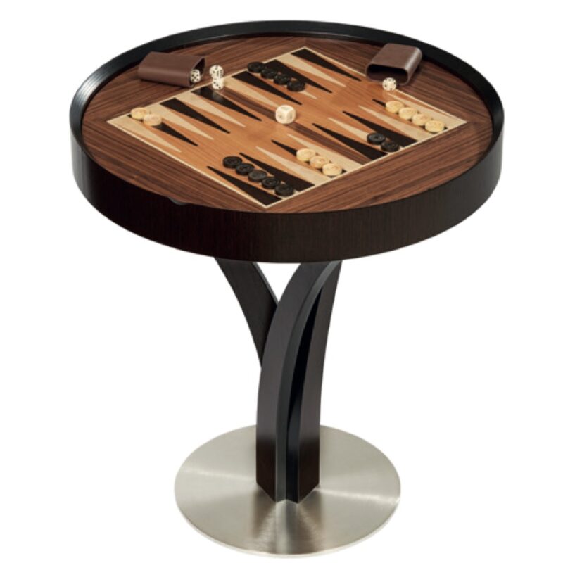 dal negro gorgone luxury games table with backgammon