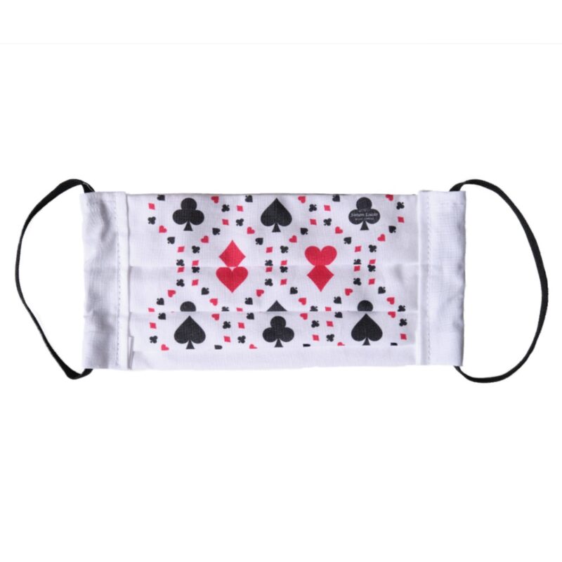 playing card suit symbols face mask