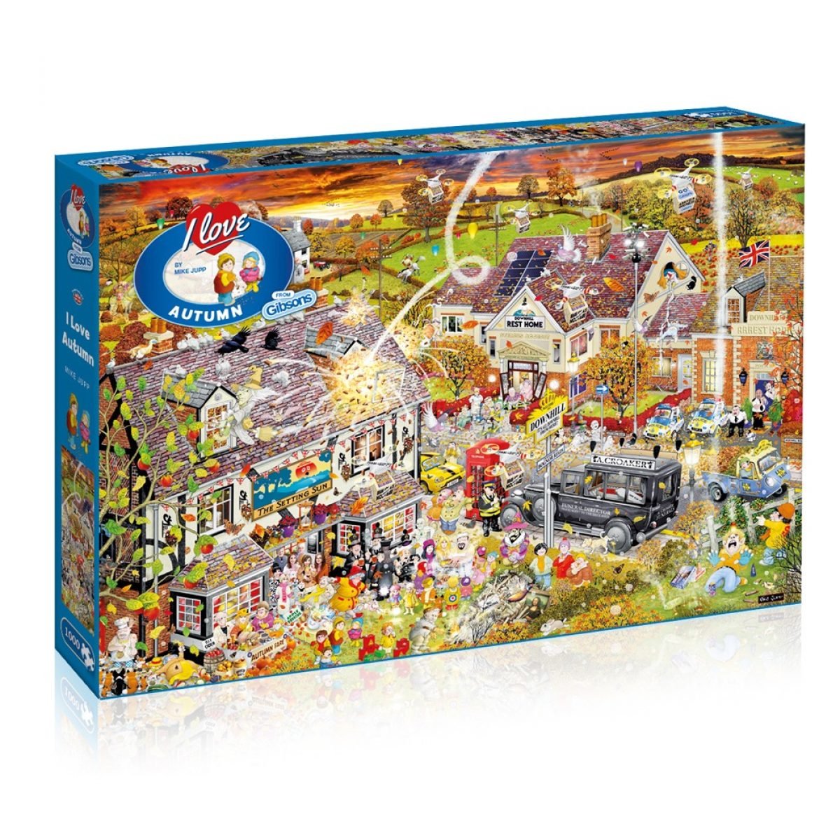COMPLETE Mike Jupp 1000 piece jigsaw puzzles from Gibsons 