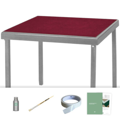 Burgundy Baize Card Table Recovering Kit – 95% Wool