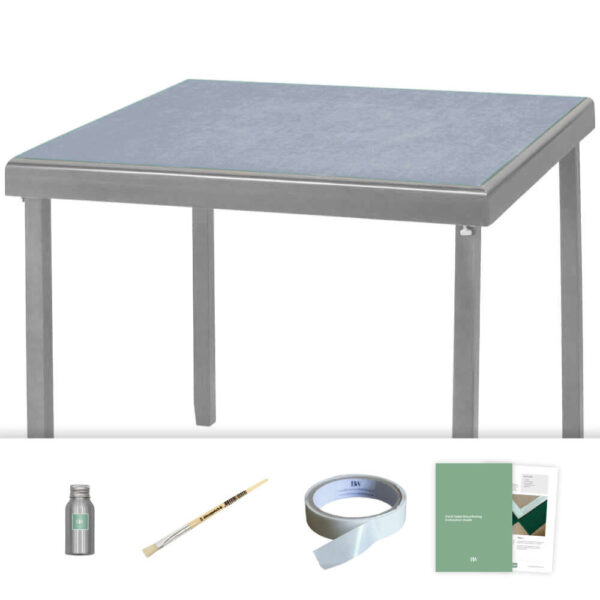 pewter grey baize card table recovering kit