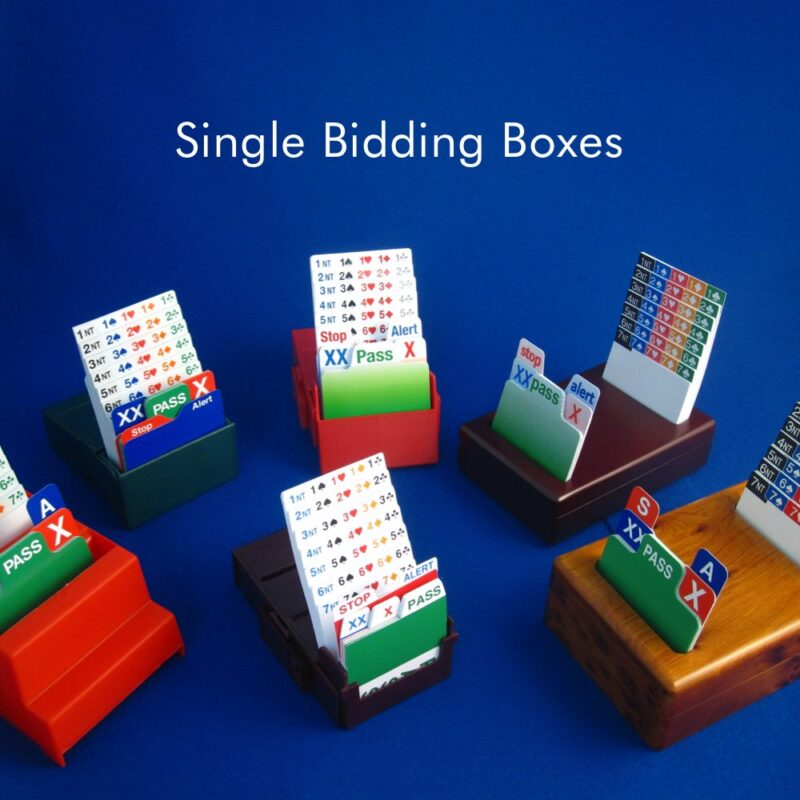 single bridge bidding boxes