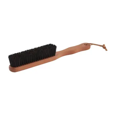 Stiff Clothes Brush, Pearwood Handle