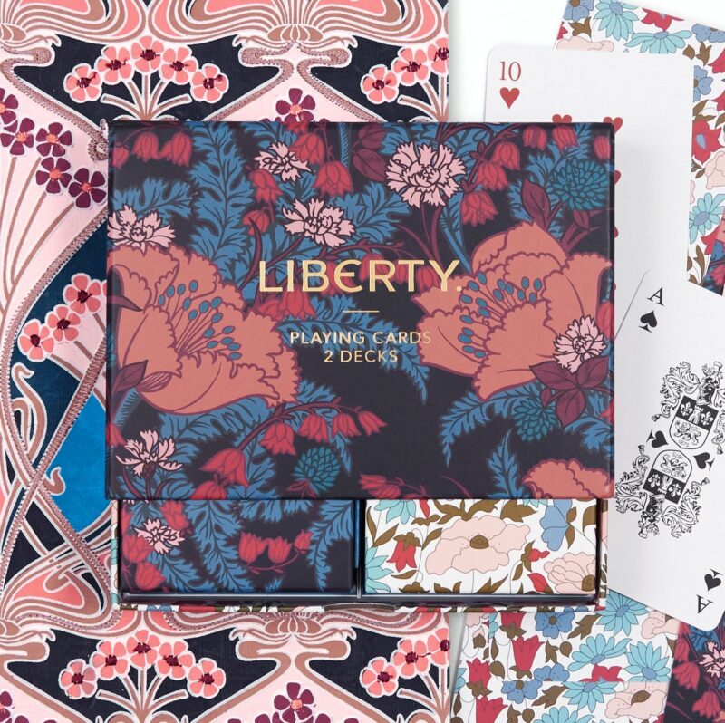 liberty floral playing card set playing cards liberty london