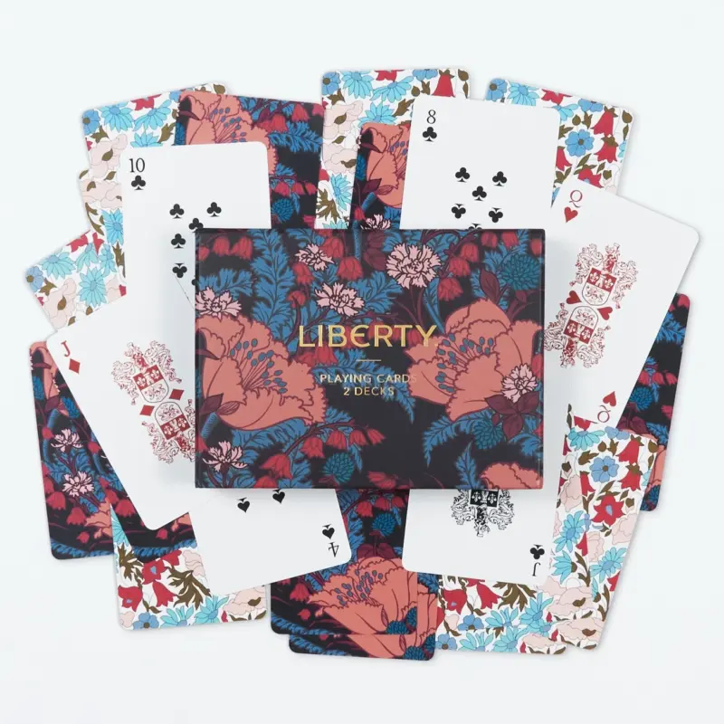 liberty floral playing card set playing cards liberty london