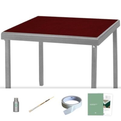 Upholstery Baize Card Table Recovering Kit, Gothic Red – 90% Wool