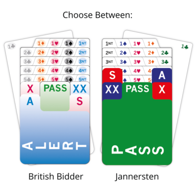 Left Handed Bidding Cards