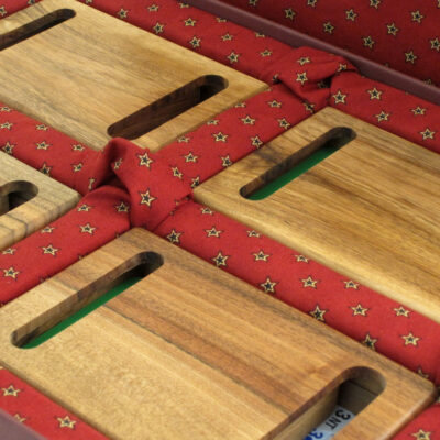 Luxury Walnut Wood Boxes for Bidding in a Handmade Presentation Case