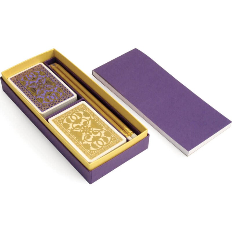 emporium gift set purple vanilla playing cards gift sets for bridge and whist