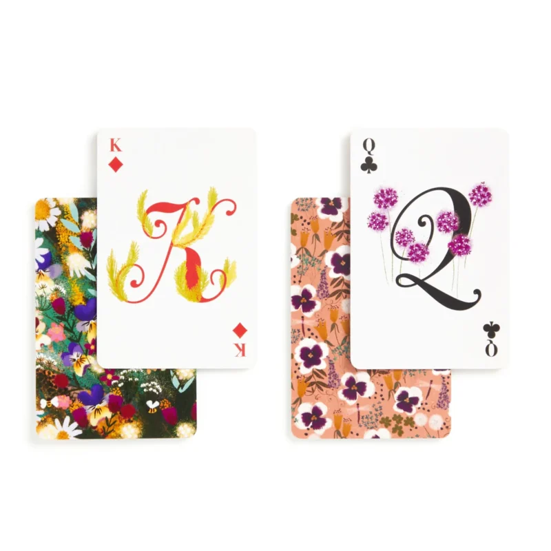 joy laforme plant kingdom playing cards set king and queen court cards