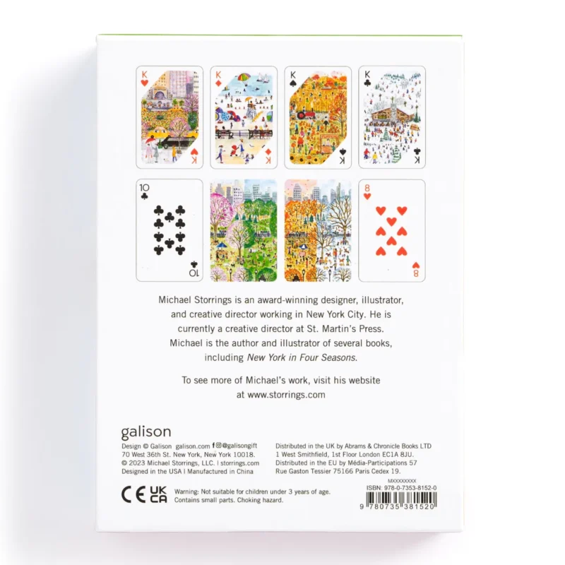 michael storrings four seasons playing cards set box back