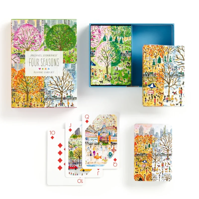 michael storrings four seasons playing cards set layout