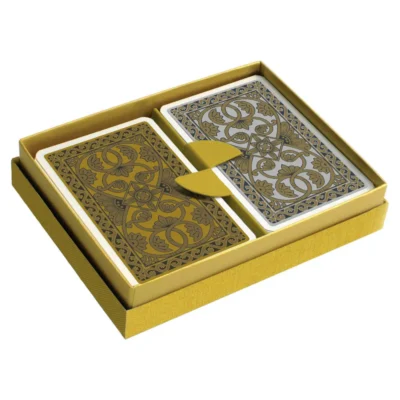 Emporium Playing Cards – Mustard and Grey