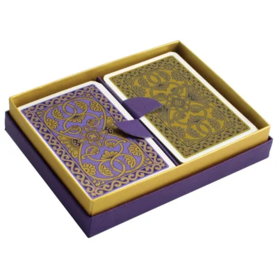 Emporium Playing Cards – Purple and Mustard