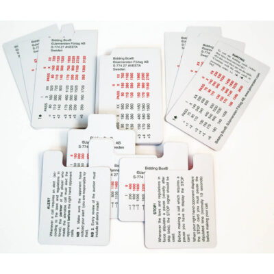 Jannersten Replacement Bidding Cards – Right Handed – Set of 4