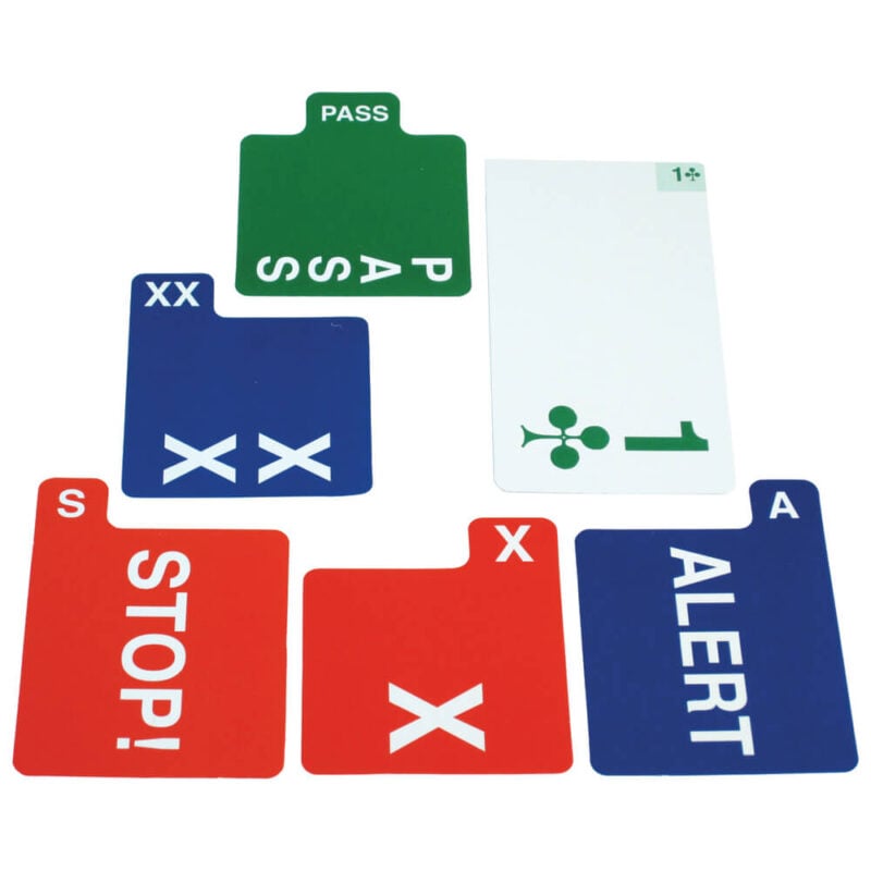 Jannersten 100% Plastic Replacement Bidding Cards - Single