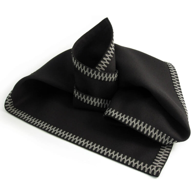 Black Baize Cloth - Black/Pewter Braid
