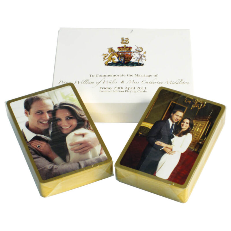 William and Kate - Limited Edition Gilt Edged Playing Cards