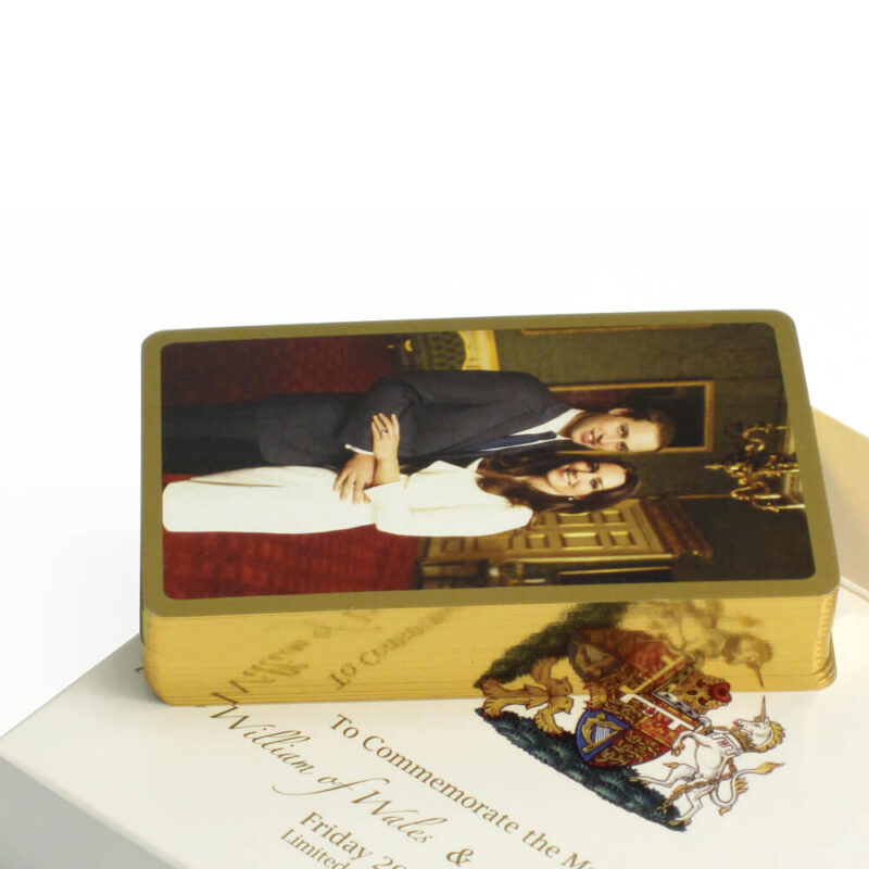 William and Kate - Limited Edition Gilt Edged Playing Cards